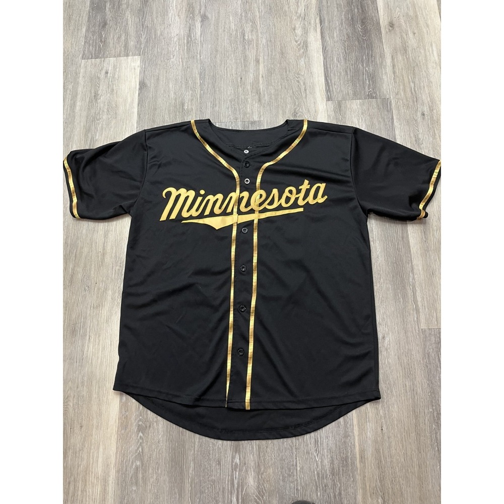 Rare Minnesota Twins Carson McCusker Black/Gold MLB Jersey Size XL